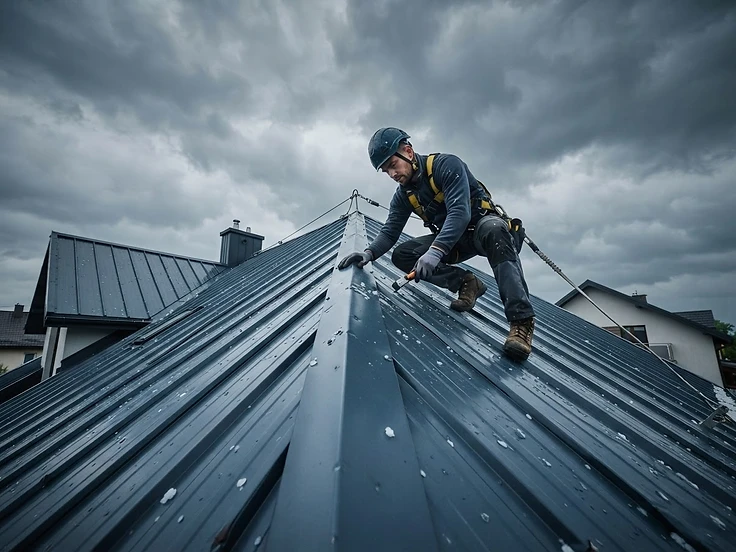 Storm damage roof inspection in Dallas-Fort Worth