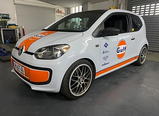 VW up! im Gulf-Look