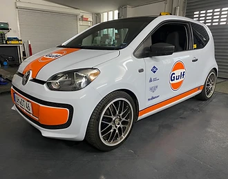 VW up! im Gulf-Look – Projektansicht