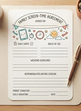 Family Screen-Time Agreement preview