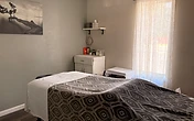 Bodywork treatment table in the Boise studio