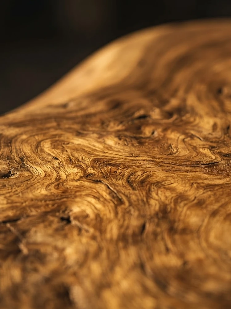 Veta de madera de teca en primer plano