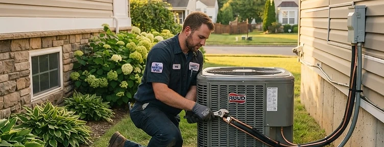 New AC condenser installation in Vernon Township, NJ