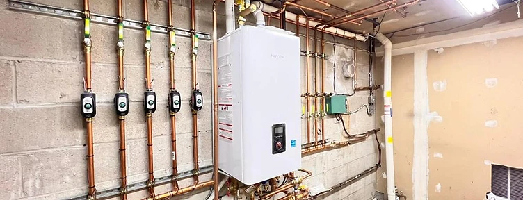 High-efficiency boiler install in Hamburg, NJ