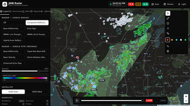 Weather Radar app (Jackson's Weather Bulletin Radar) template preview