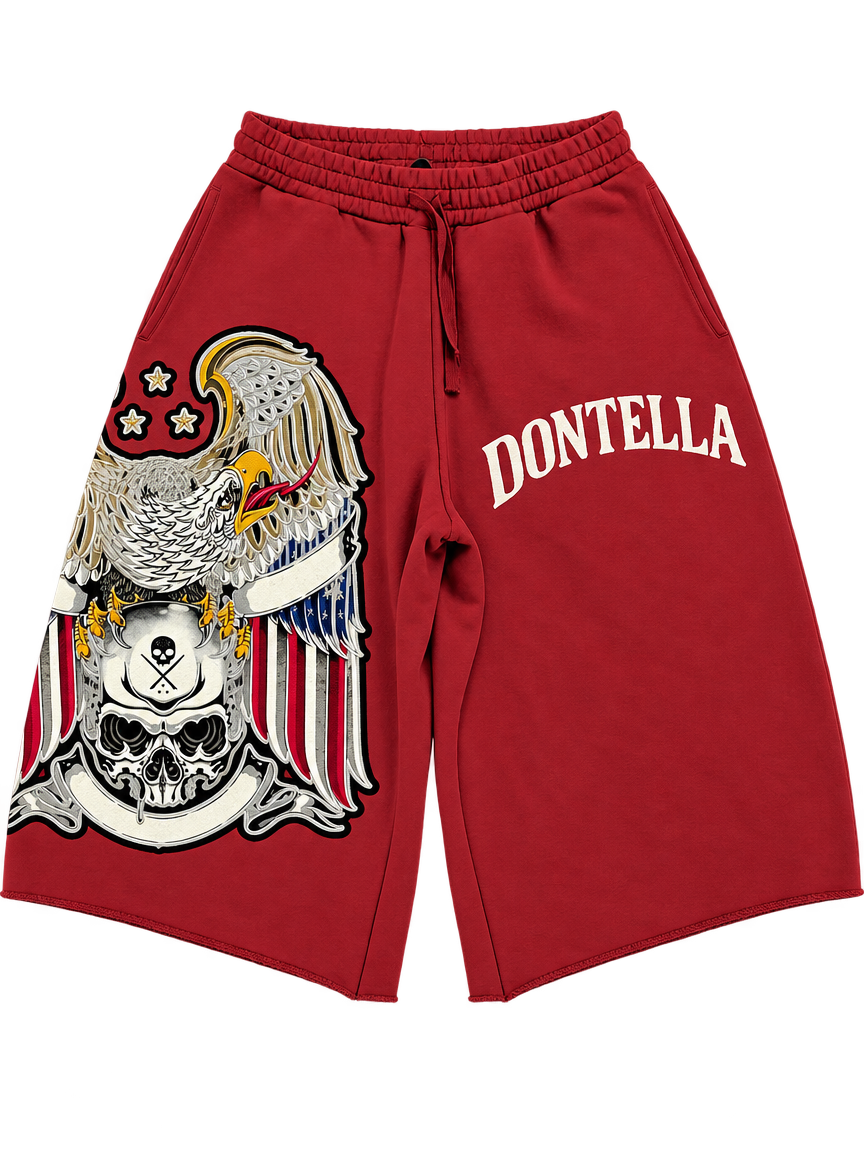 Dontella Red Eagle 3/4 Shorts