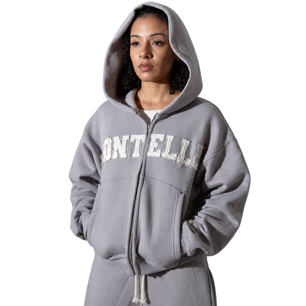 Grey Essentials Zip Up