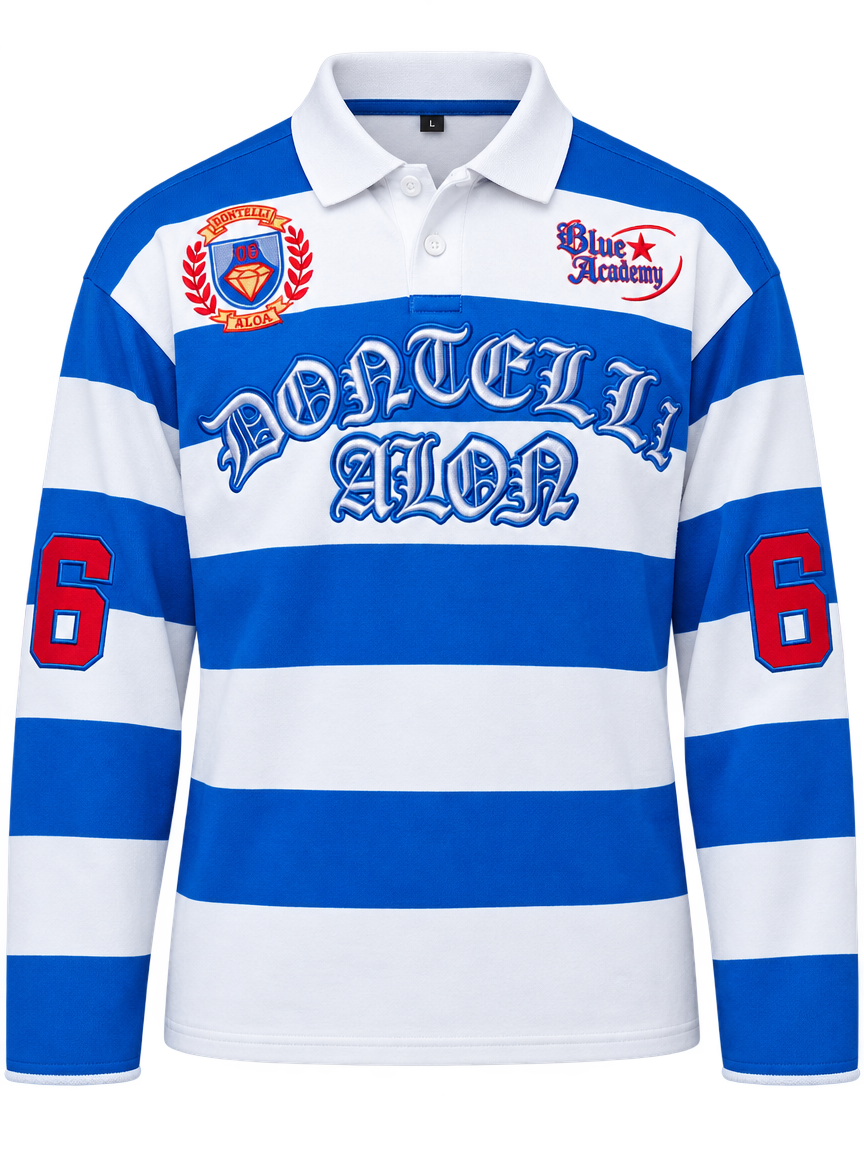 Blue Academy Rugby front view
