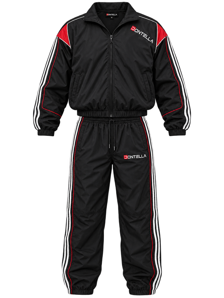 Red Varsity Motion Tracksuit
