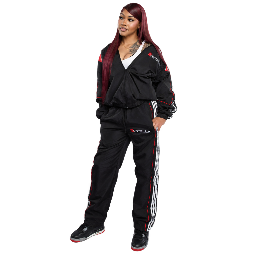 Red Varsity Motion Tracksuit