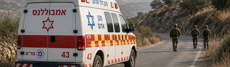 חשד לפיגוע דריסה באזור עטרת שבבנימין: שני פצועים קל