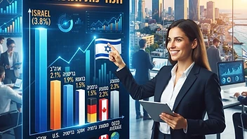 נתוני צמיחה מרשימים: ישראל מובילה את המדינות המפותחות - הכלכלה הישראלית מפגינה חוסן יוצא דופן בשנת 2026, עם נתוני צמיחה חזקים המציבים אותה בראש רשימת המדינות המפותחות. למרות האתגרים הביטחוניים, המשק הישראלי מציג התאוששות מהירה וביצועים העולים על התחזיות הגלובליות.