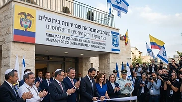 קולומביה חנכה את שגרירותה בירושלים: צעד נוסף בחיזוק היחסים הדיפלומטיים