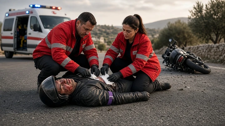 רוכב אופנוע בן 45 נפצע באורח בינוני בתאונה בכפר בענה - רוכב אופנוע כבן 45 פונה למרכז הרפואי לגליל בנהרייה לאחר שהתנגש בקיר בכפר בענה שבאזור כרמיאל. מצבו של הרוכב הוגדר בינוני והוא סובל מחבלת ראש.