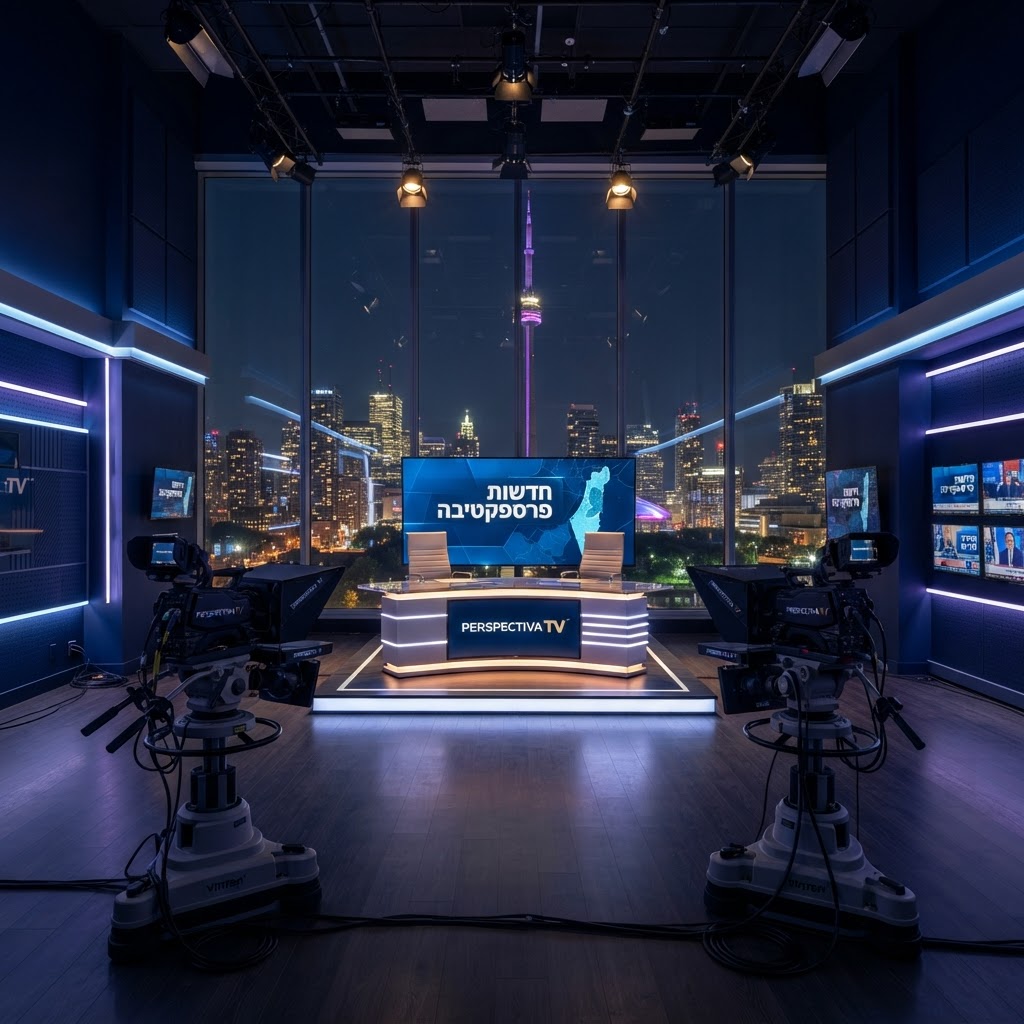 Perspectiva TV Studio in Toronto with city view