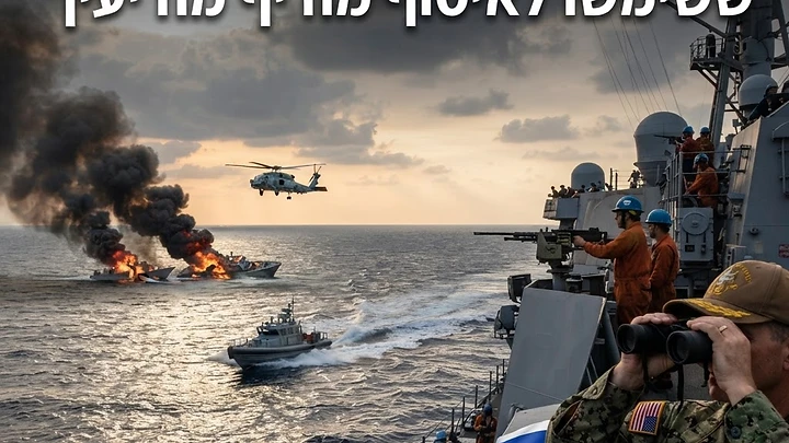 הסלמה במפרץ: צבא ארה"ב השמיד כלי שיט איראניים ששימשו לאיסוף מודיעין - פיקוד המרכז של צבא ארה"ב פרסם תיעוד של השמדת כלי שיט איראניים במצר הורמוז, לאחר שהתברר כי הם שימשו לאיסוף מודיעין וסימון מטרות עבור משמרות המהפכה. התקרית מצטרפת לשורת עימותים ימיים ממושכים באזור המאיים על נתיבי השיט הבינלאומיים.