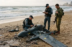 מחדל בחוף הים: שברי כטב"מים של רפאל נשטפו לחוף - איפה הייתה האחריות הביטחונית?