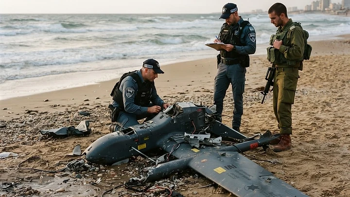 מחדל בחוף הים: שברי כטב"מים של רפאל נשטפו לחוף - איפה הייתה האחריות הביטחונית? - אזרח ערני מצא שברי כטב"מים של חברת רפאל בחוף קרית חיים, אך נתקל בזלזול מצד המשטרה. האם הביטחון שלנו הפך להפקרות שנסחפת עם הגאות?