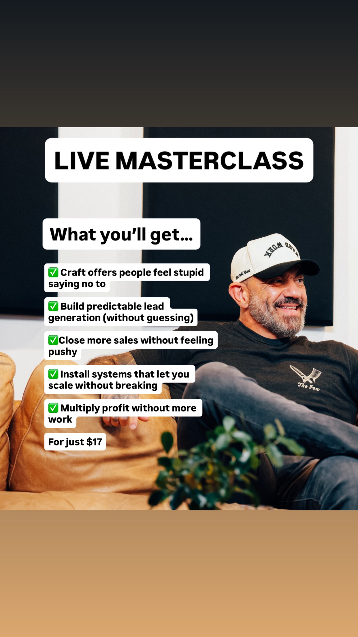 Live Masterclass — What You'll Get