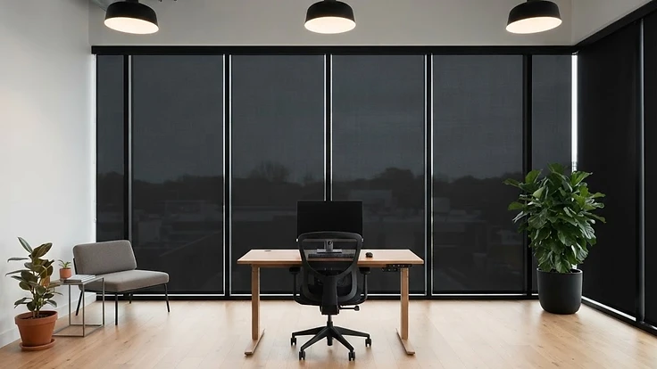 Beautiful home with professionally installed roller shades
