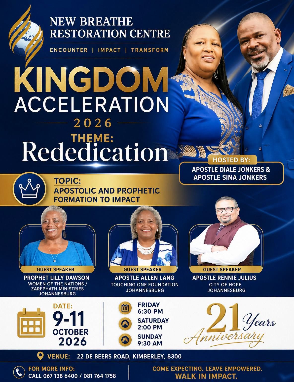 Kingdom Acceleration 2026 — New Breathe Restoration Centre