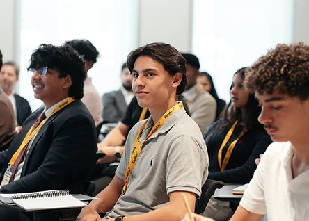 Young CEOs at work during a program session