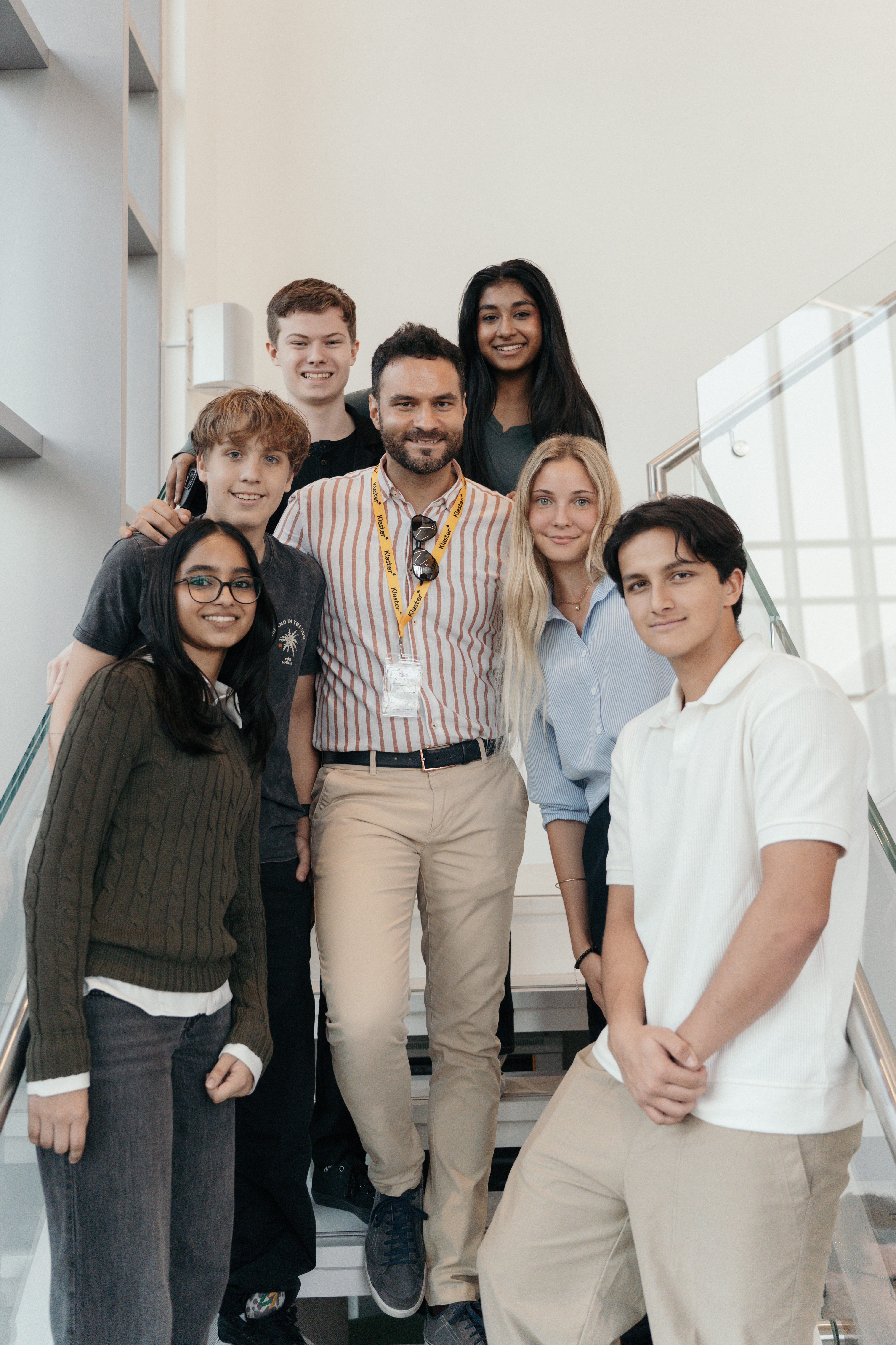 Students with their mentor