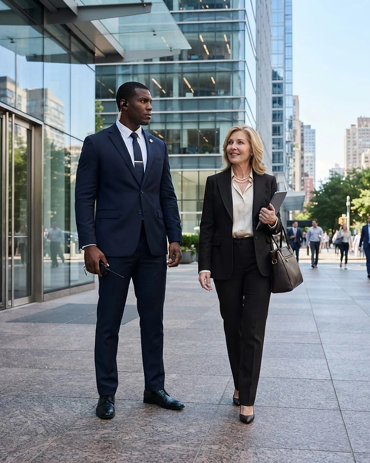 Executive Protection — professional security environment