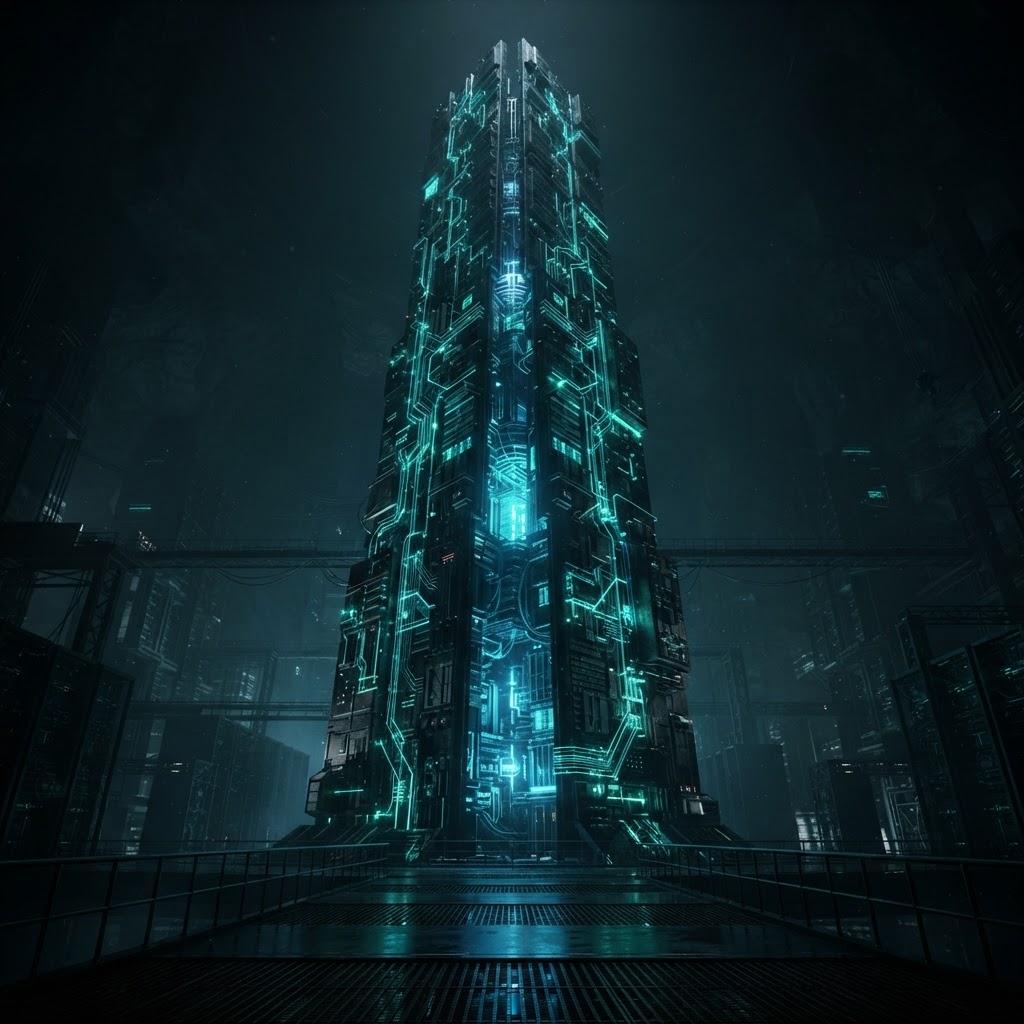 Circuit-lit data-center monolith