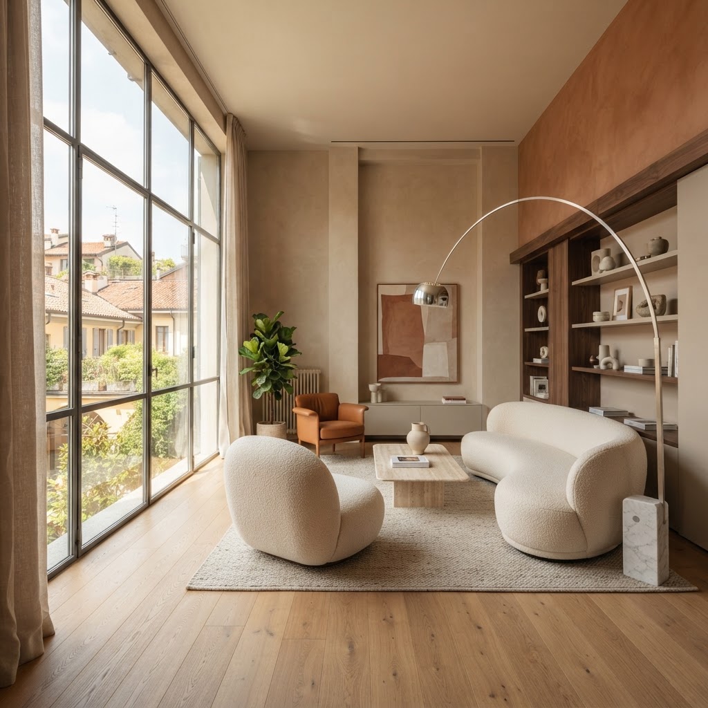 Interno architettura contemporanea milano
