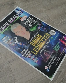 Signed Promotional Flyer for Escape Reality