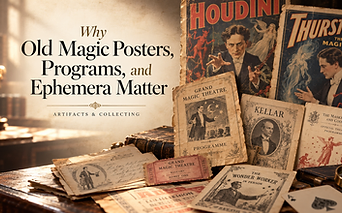 Why Old Magic Posters, Programs, and Ephemera Matter