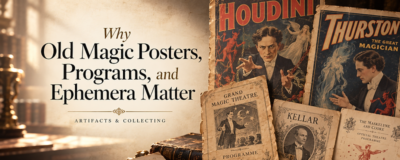 Why Old Magic Posters, Programs, and Ephemera Matter