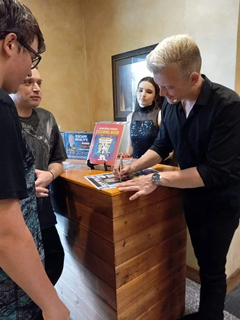 Brian Ledbetter during the post-show signing following Escape Reality in Branson, Missouri, June 28, 2023.