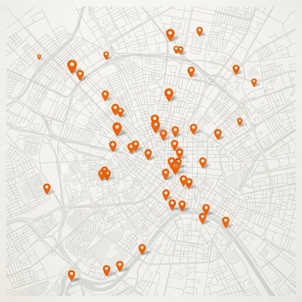 Mappa ristoranti