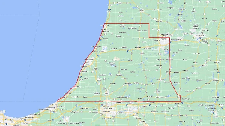 Fresh Coast service radius across West Michigan