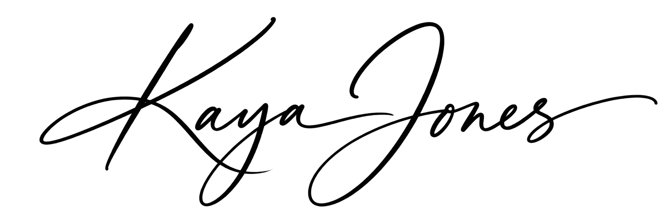 Kaya Jones signature