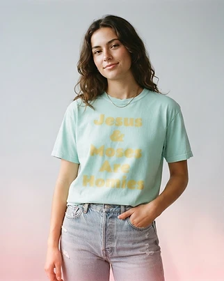 Jesus and Moses are Homies Comfort Colors T-Shirt