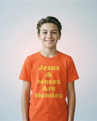 Jesus and Moses are Homies Next Level Youth T-Shirt
