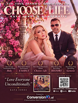 For Your GRAMMY® Consideration: Choose Life by Kaya Jones & Housenatic, as published in Billboard