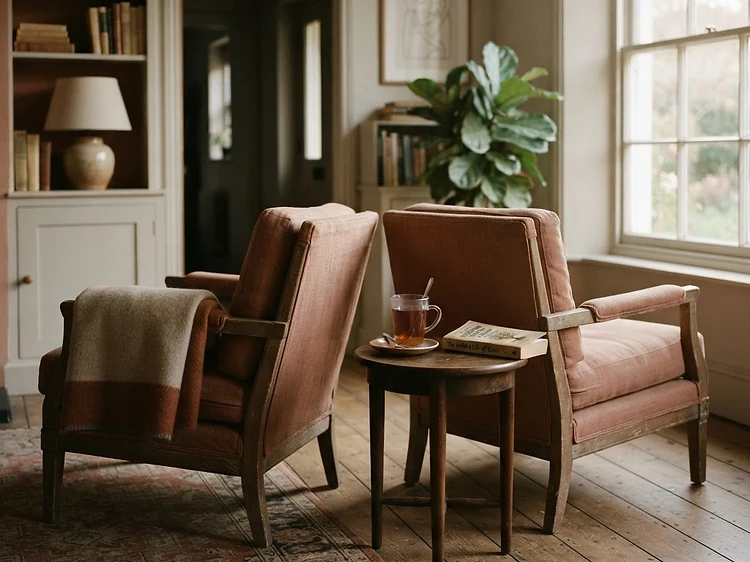 The chairs turned away