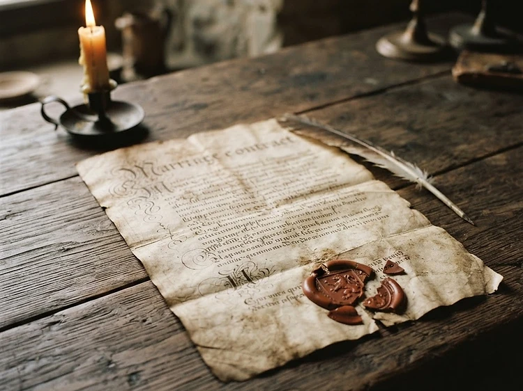 A contract, centuries old