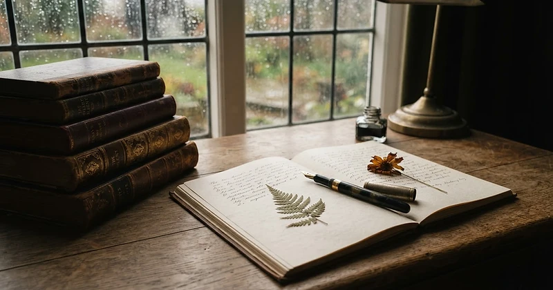 The author's writing environment