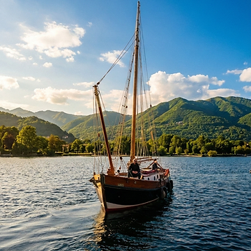 Sonnenuntergang auf dem Lago Maggiore