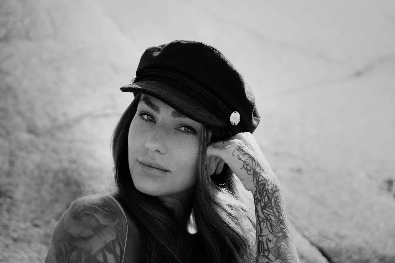 Portrait — sailor cap