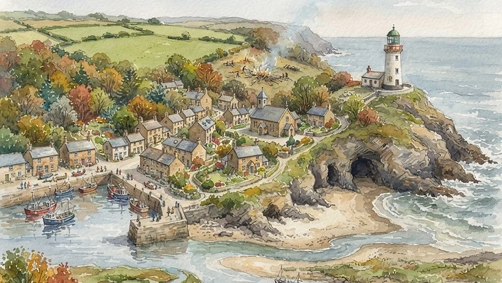 Illustrated map of Merhaven and all the places in the Wanderlight Chronicles