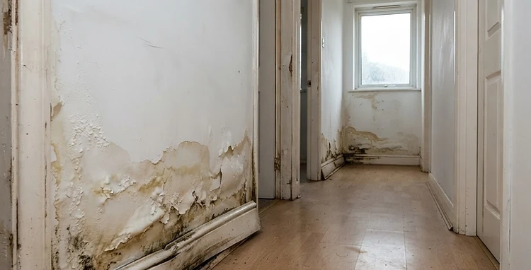 Water Damage Repair — before