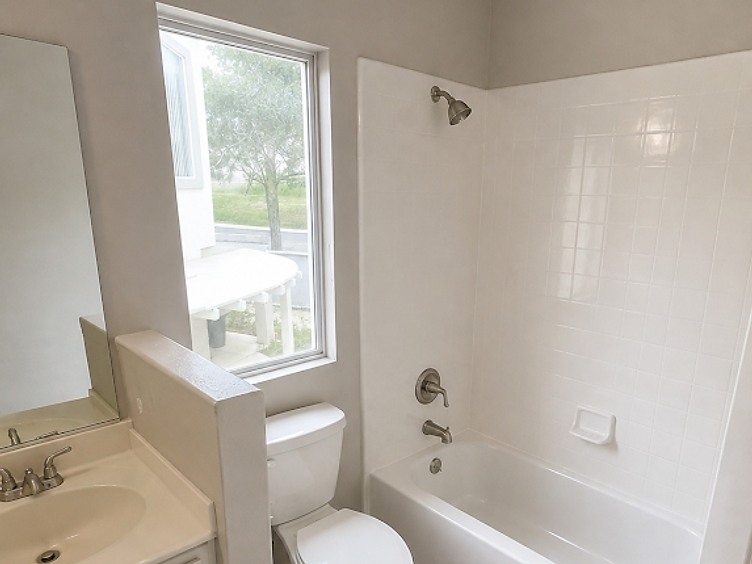 Bathroom mold remediation and reconstruction — after