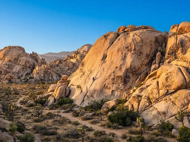 Climber on granite