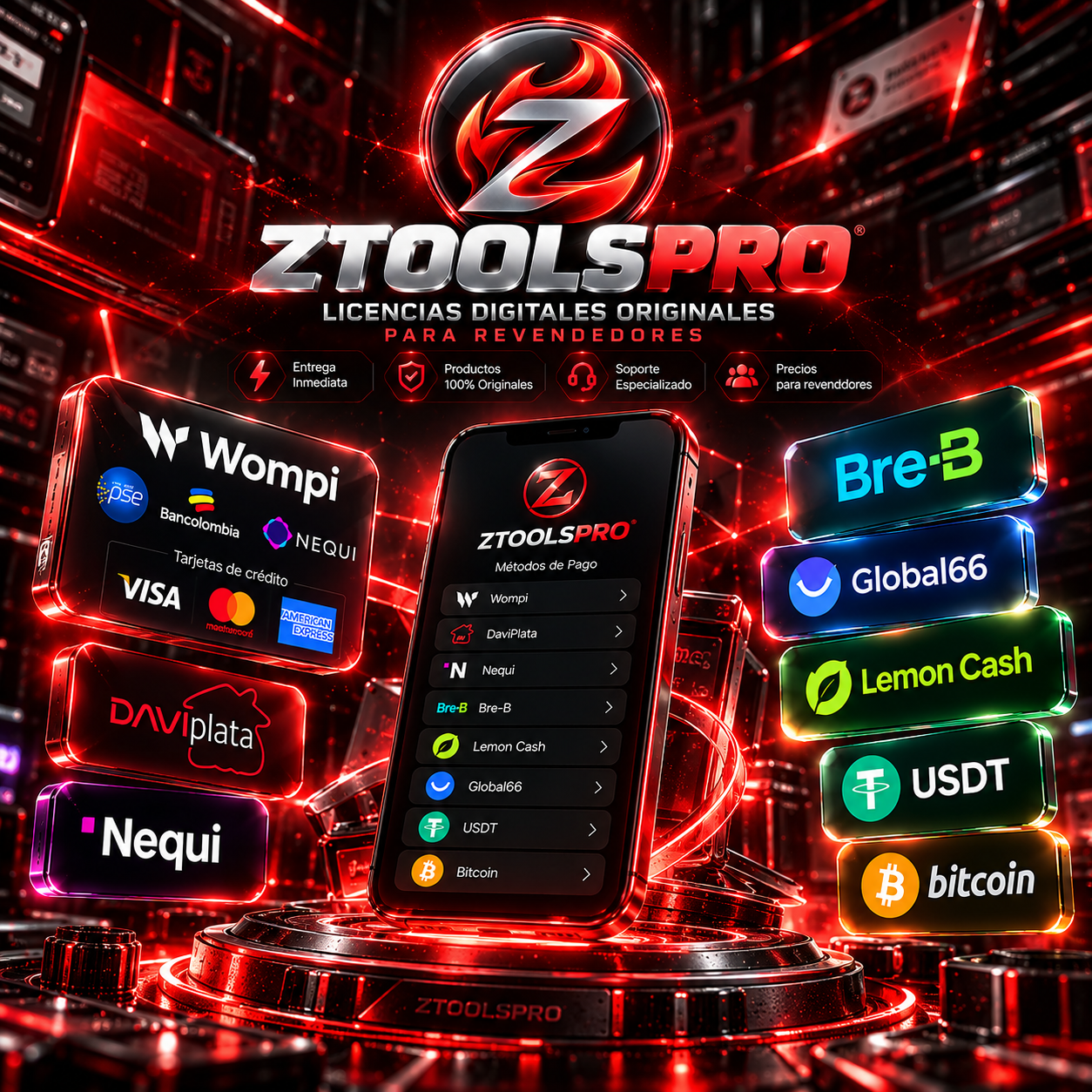ZTOOLSPRO — Licencias Digitales Originales para Revendedores